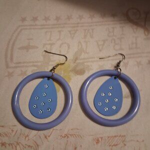 RETRO BLUE HOOPS